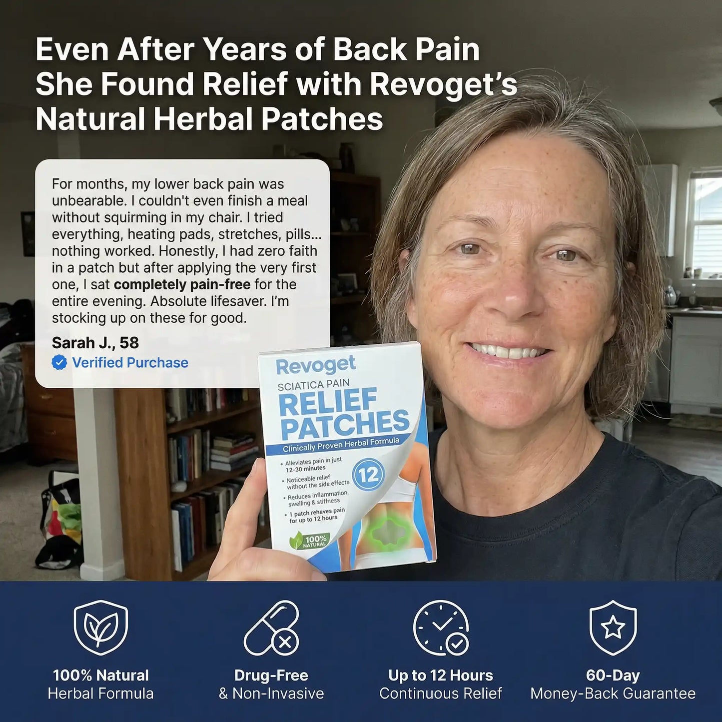 Sciatica Back Pain Relief Patches